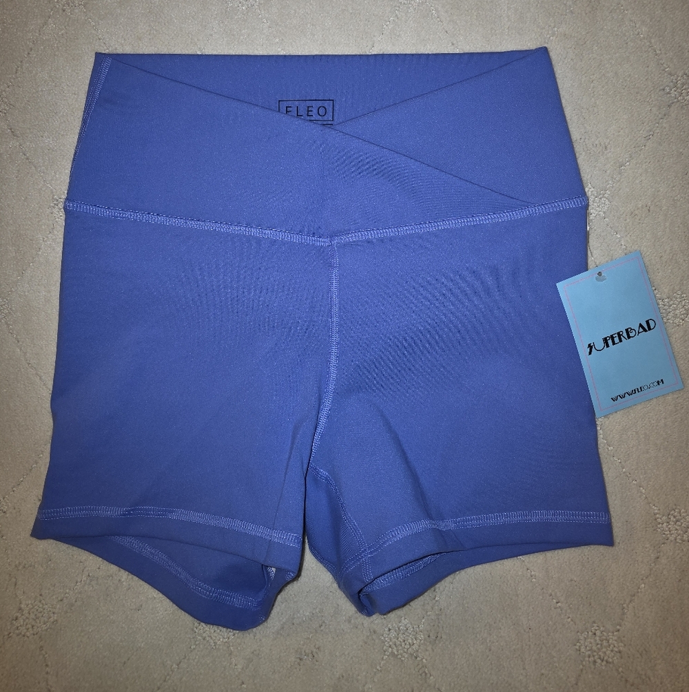 Fleo Women's Athletic Shorts in Vibrant Blue